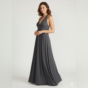 Pull&Bear Charcoal Maxi Dress